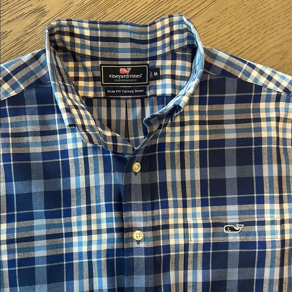 Vineyard Vines Blue Casual Button Down Shirt